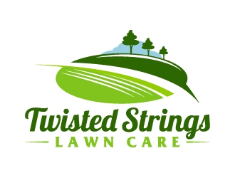 Twisted Strings Lawn Care logo design concepts #11