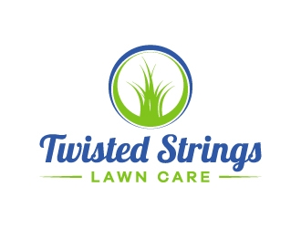 Twisted Strings Lawn Care logo design concepts #14