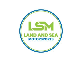 land and sea motorsports logo design by aryamaity