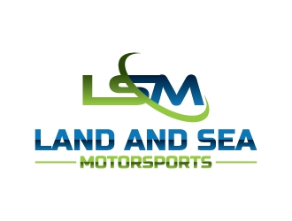 land and sea motorsports logo design by aryamaity