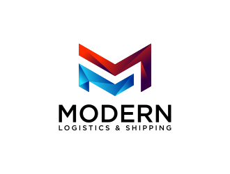 MODERN LOGISTICS & SHIPPING logo design by p0peye