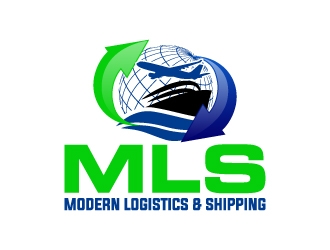 MODERN LOGISTICS & SHIPPING logo design concepts #11
