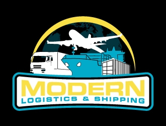 MODERN LOGISTICS & SHIPPING logo design concepts #6