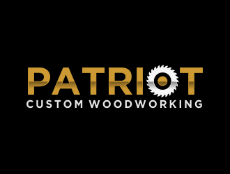 Patriot Custom Woodworking  logo design by creator_studios