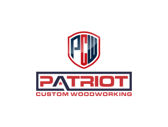 Patriot Custom Woodworking  logo design by oke2angconcept