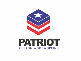 Patriot Custom Woodworking  logo design by nikkl