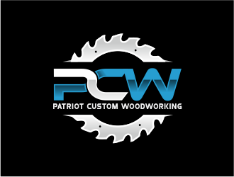 Patriot Custom Woodworking  logo design by kimora