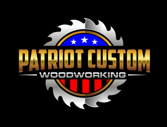 Patriot Custom Woodworking  logo design by qqdesigns