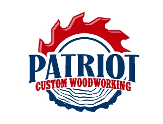 Patriot Custom Woodworking logo design concepts #21