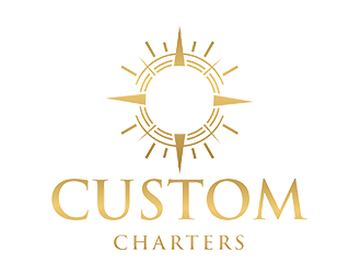Custom Charters logo design by EkoBooM