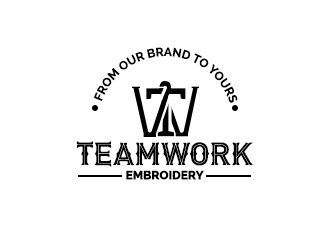 TeamWork Embroidery logo design concepts #4
