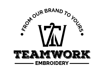 TeamWork Embroidery logo design concepts #5