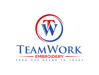 TeamWork Embroidery logo design concepts #10