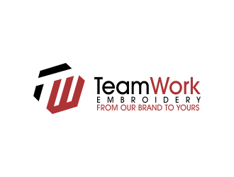TeamWork Embroidery logo design concepts #15