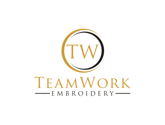 TeamWork Embroidery logo design concepts #16