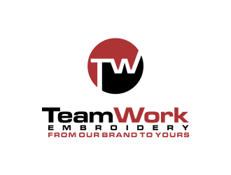 TeamWork Embroidery logo design concepts #17