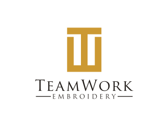 TeamWork Embroidery logo design concepts #19