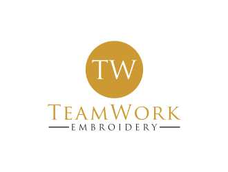 TeamWork Embroidery logo design concepts #21
