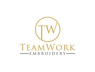 TeamWork Embroidery logo design concepts #22