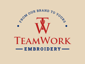 TeamWork Embroidery logo design concepts #25