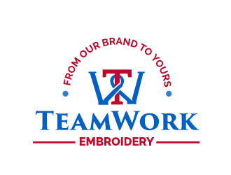 TeamWork Embroidery logo design concepts #28