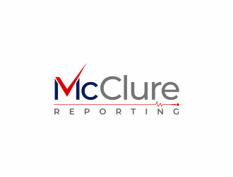McClure Reporting logo design by mutafailan