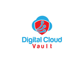 Digital Cloud Vault logo design by aryamaity