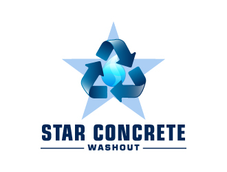 Star Concrete Washout logo design concepts #2