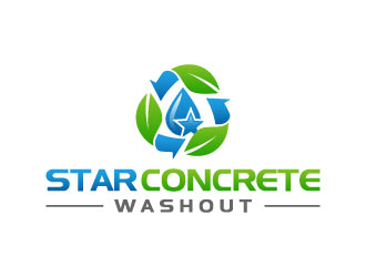Star Concrete Washout logo design concepts #6