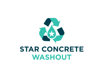 Star Concrete Washout logo design concepts #7