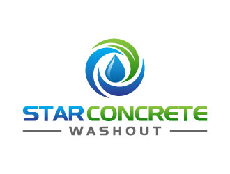 Star Concrete Washout logo design concepts #8