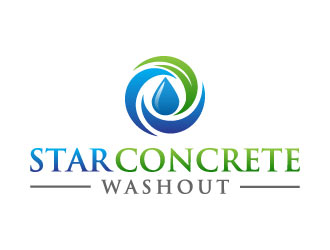 Star Concrete Washout logo design concepts #9