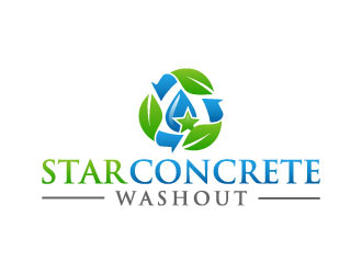 Star Concrete Washout logo design concepts #10