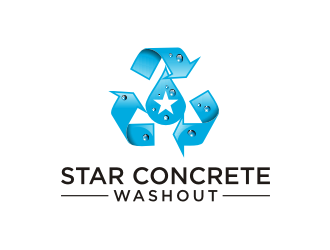 Star Concrete Washout logo design concepts #11