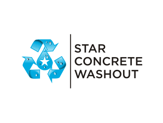 Star Concrete Washout logo design concepts #12