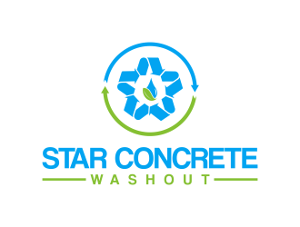 Star Concrete Washout logo design concepts #14