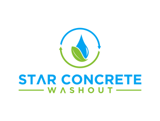 Star Concrete Washout logo design concepts #15