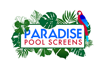 Paradise Pool Screens logo design by 3Dlogos