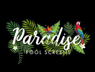 Paradise Pool Screens logo design by 3Dlogos