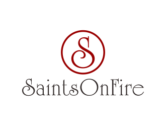 SaintsOnFire logo design by p0peye