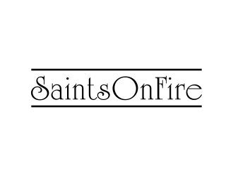 SaintsOnFire logo design by p0peye