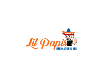 LIL PAPIS INTERNATIONAL DELI logo design concepts #1
