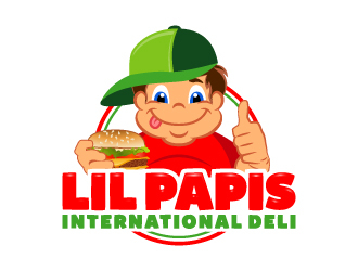 LIL PAPIS INTERNATIONAL DELI logo design by Kirito