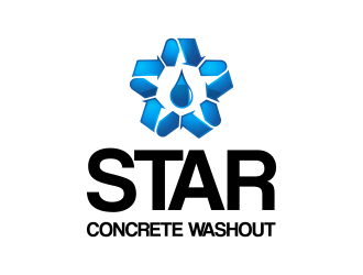 Star Concrete Washout logo design concepts #1
