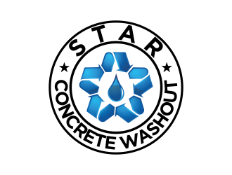 Star Concrete Washout logo design concepts #3