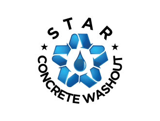 Star Concrete Washout logo design concepts #5