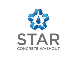 Star Concrete Washout logo design concepts #8