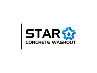 Star Concrete Washout logo design concepts #9