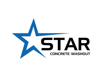 Star Concrete Washout logo design concepts #10