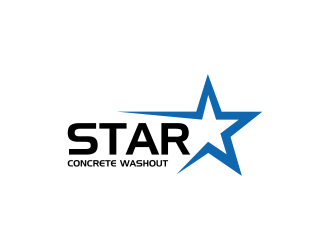 Star Concrete Washout logo design concepts #11